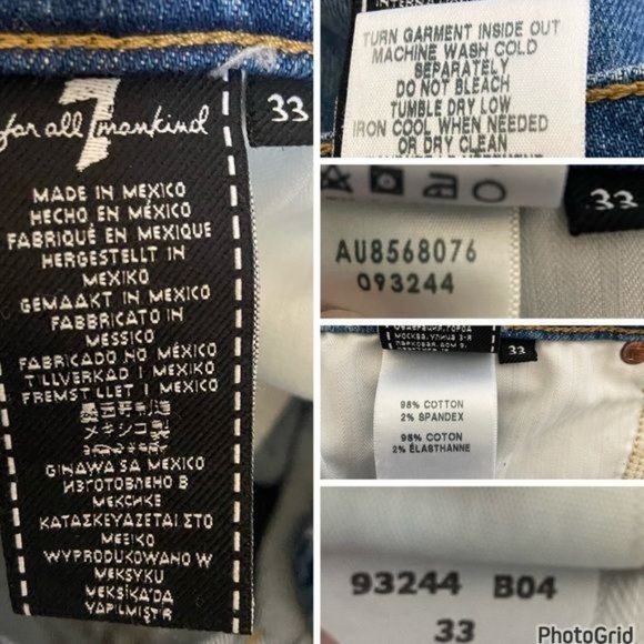 7 For All Mankind High Waist Slim Kick Jeans - Picture 11 of 11